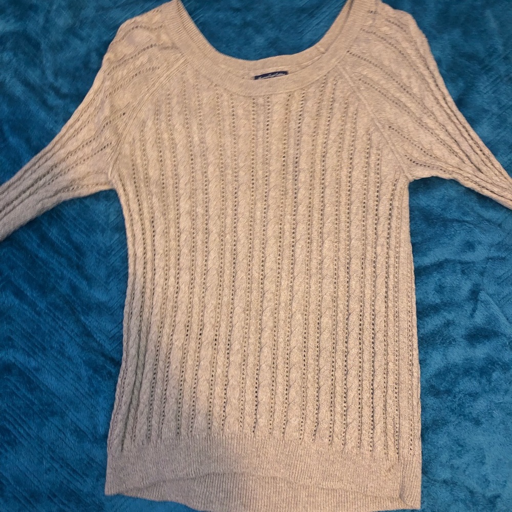 Tan American eagle sweater